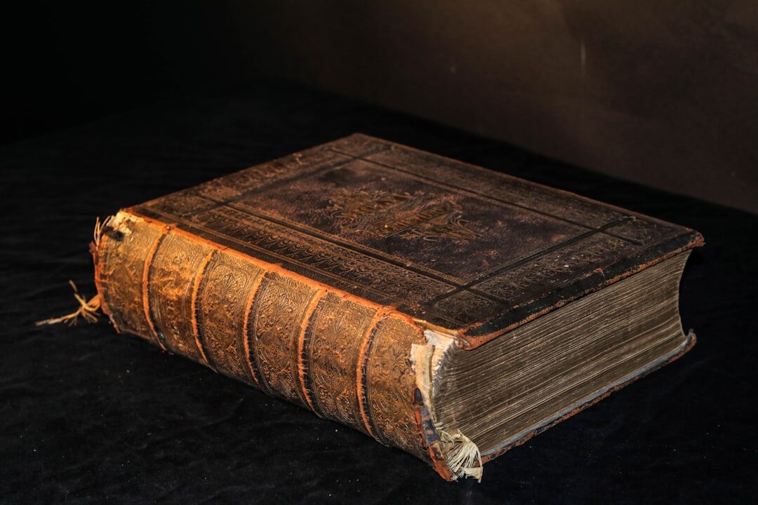 old book with mystery story