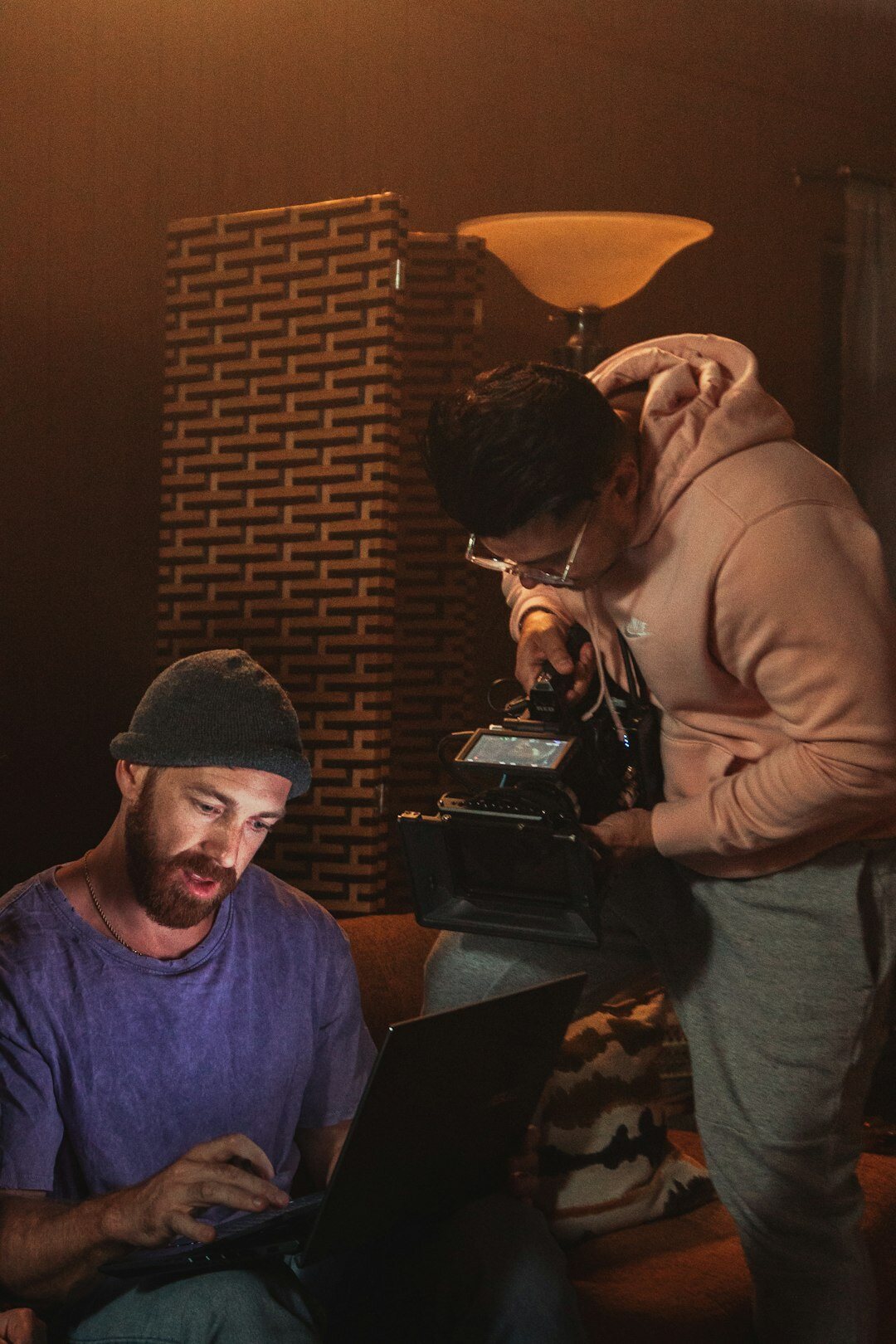 detective examining clues