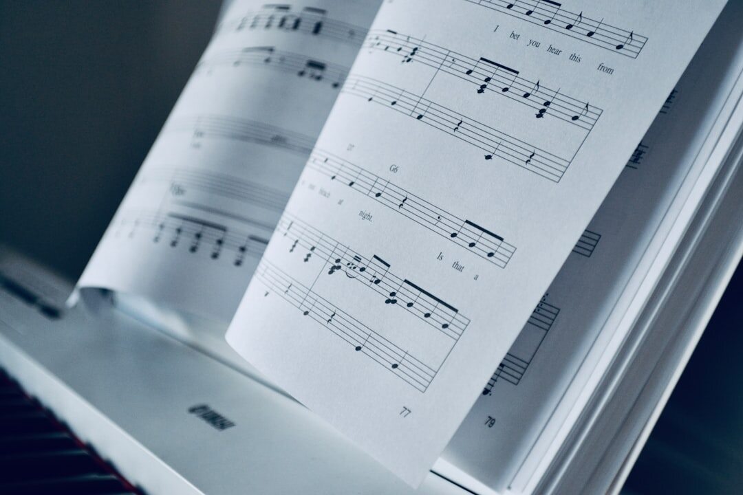 book pages with notes